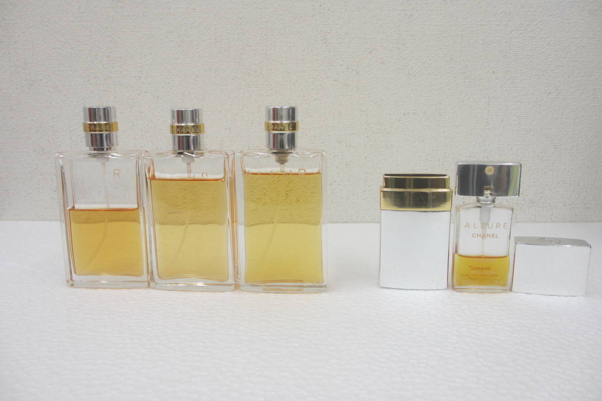 2026，人気セール CHANEL/シャネル/ALLURE/アリュール/トワレ 50ml 残量 約8割 約7割 約5割 3本/パルファム 7.5ml 残量 約3割 1本/合計4本セット/香水(シャネル)｜売買されたオークション情報、yahooの商品情報をアーカイ シャネル