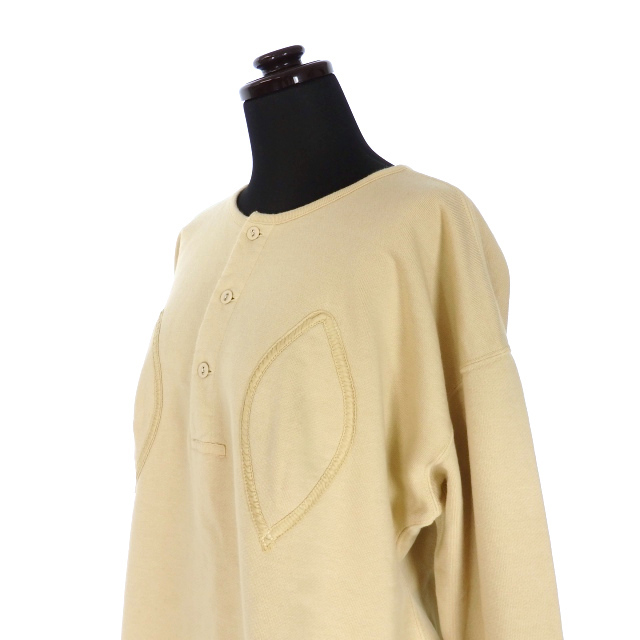 フミカ ウチダ FUMIKA_UCHIDA Defatted Fleece BACK OPEN SWEAT TOP