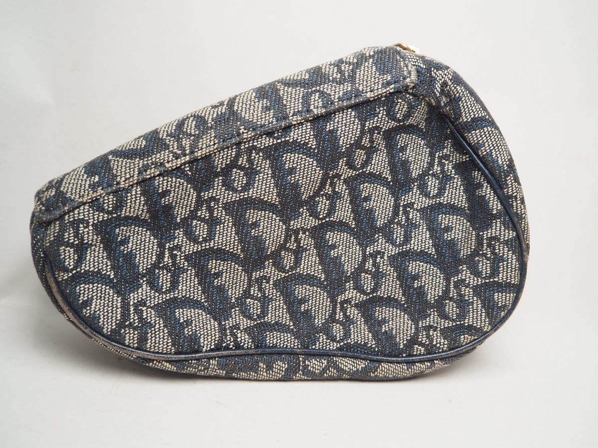 1円 美品 Christian Dior クリスチャンディオール トロッタ柄