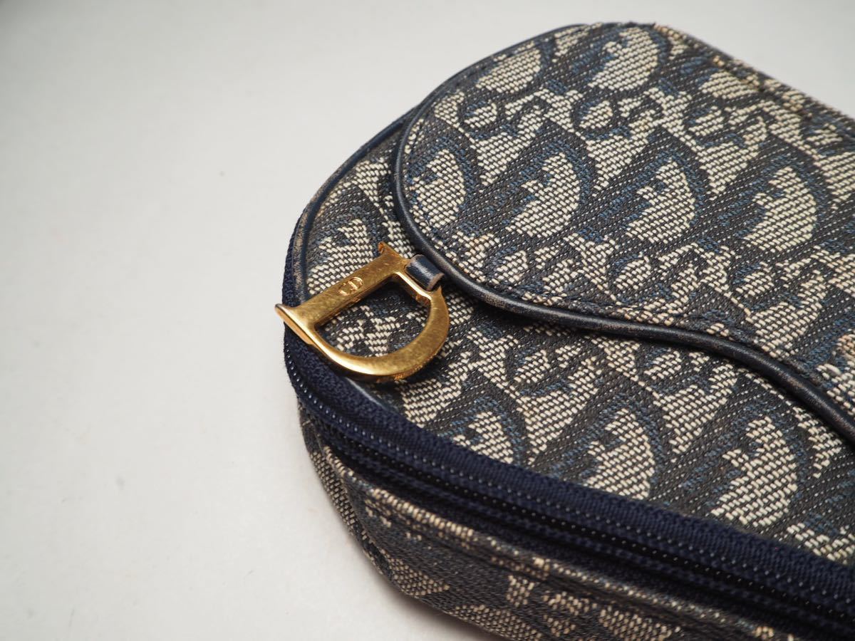 1円 美品 Christian Dior クリスチャンディオール トロッタ柄