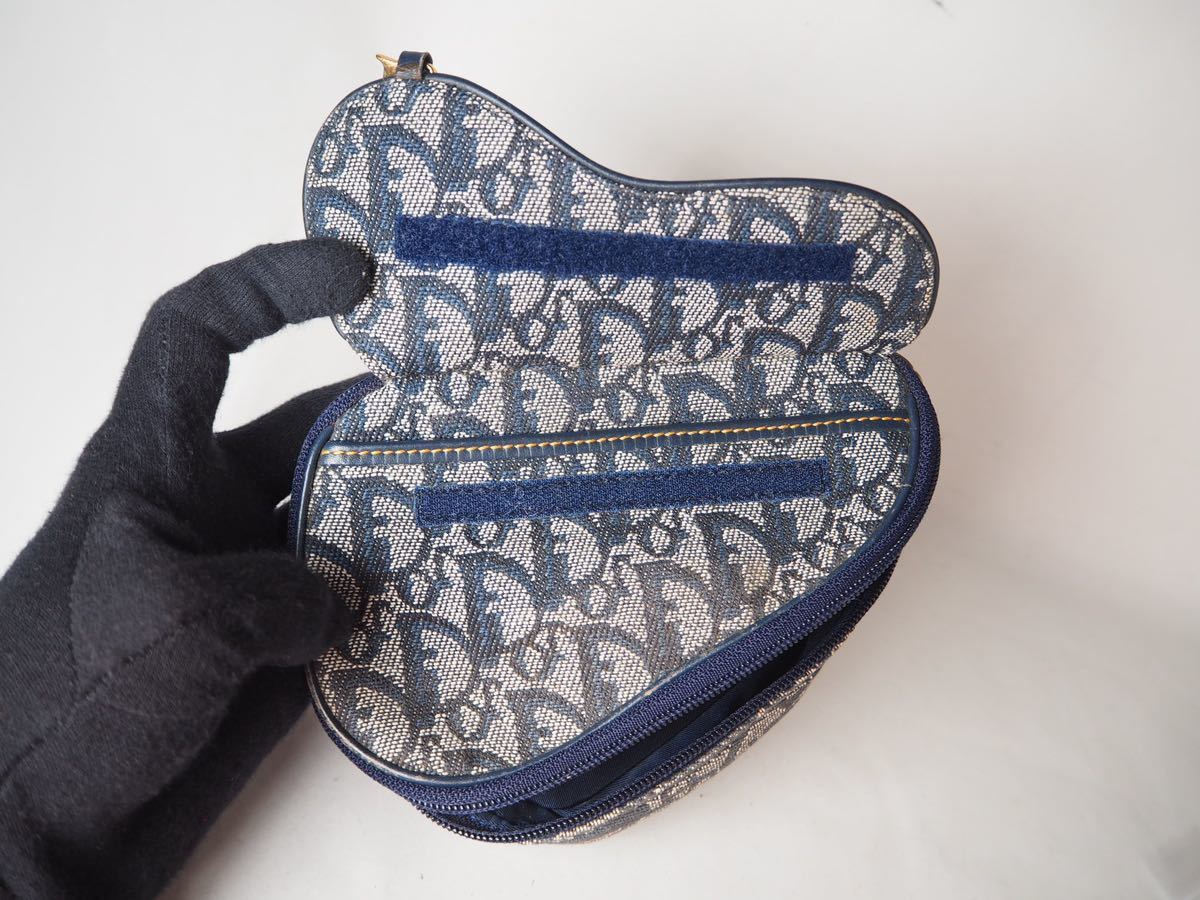 1円 美品 Christian Dior クリスチャンディオール トロッタ柄