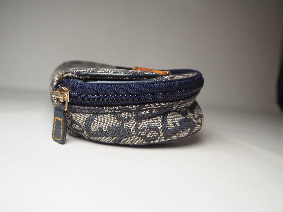 1円 美品 Christian Dior クリスチャンディオール トロッタ柄 
