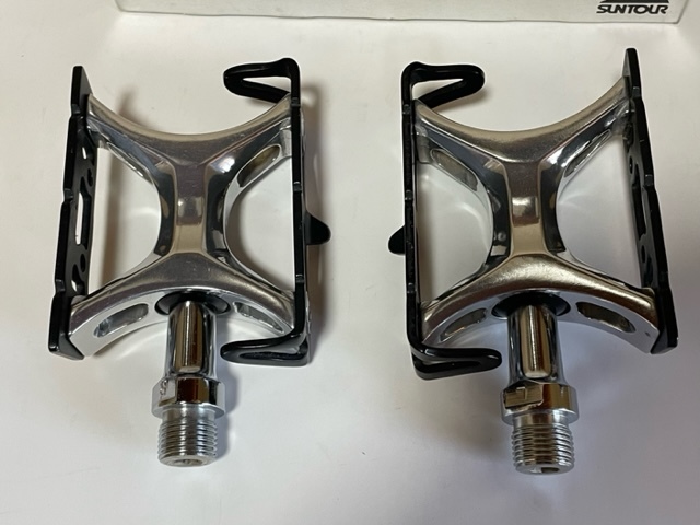 サンツアー（Suntour）シュパーブプロ トラックペダル NJS 中古品 サンツアー（Suntour）シュパーブプロ トラックペダル NJS 中古品