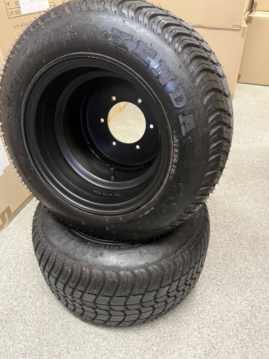 ジャイロUP タイヤホイール 10インチ ジャイロキャノピー ジャイロX 205/50-10 ダグラス ?? ミニカー登録　スペーサー