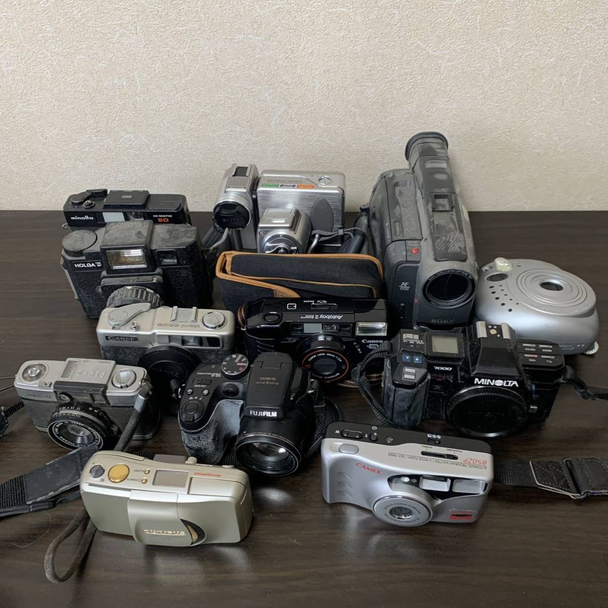 MINOLTA OLYMPUS CANON SONY ジャンクカメラ Canon MINOLTA OLYMPUS SONY チェキ など フィルムカメラ ビデオカメラ