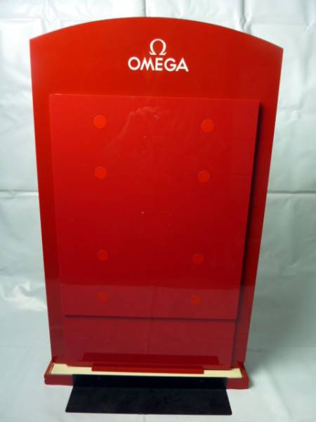 OMEGA 店舗用ディスプレイスタンド 非売品 正規店 什器 オメガ アクリル看 ②☆オメガ・ディスプレイ☆店舗什器非売品時計ビンテージ