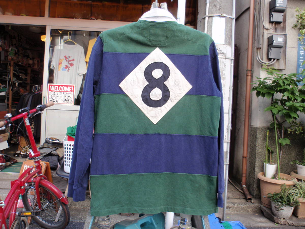 ラルフローレン ポロベア刺繍入りのラガーシャツ/ロングTシャツ サイズ