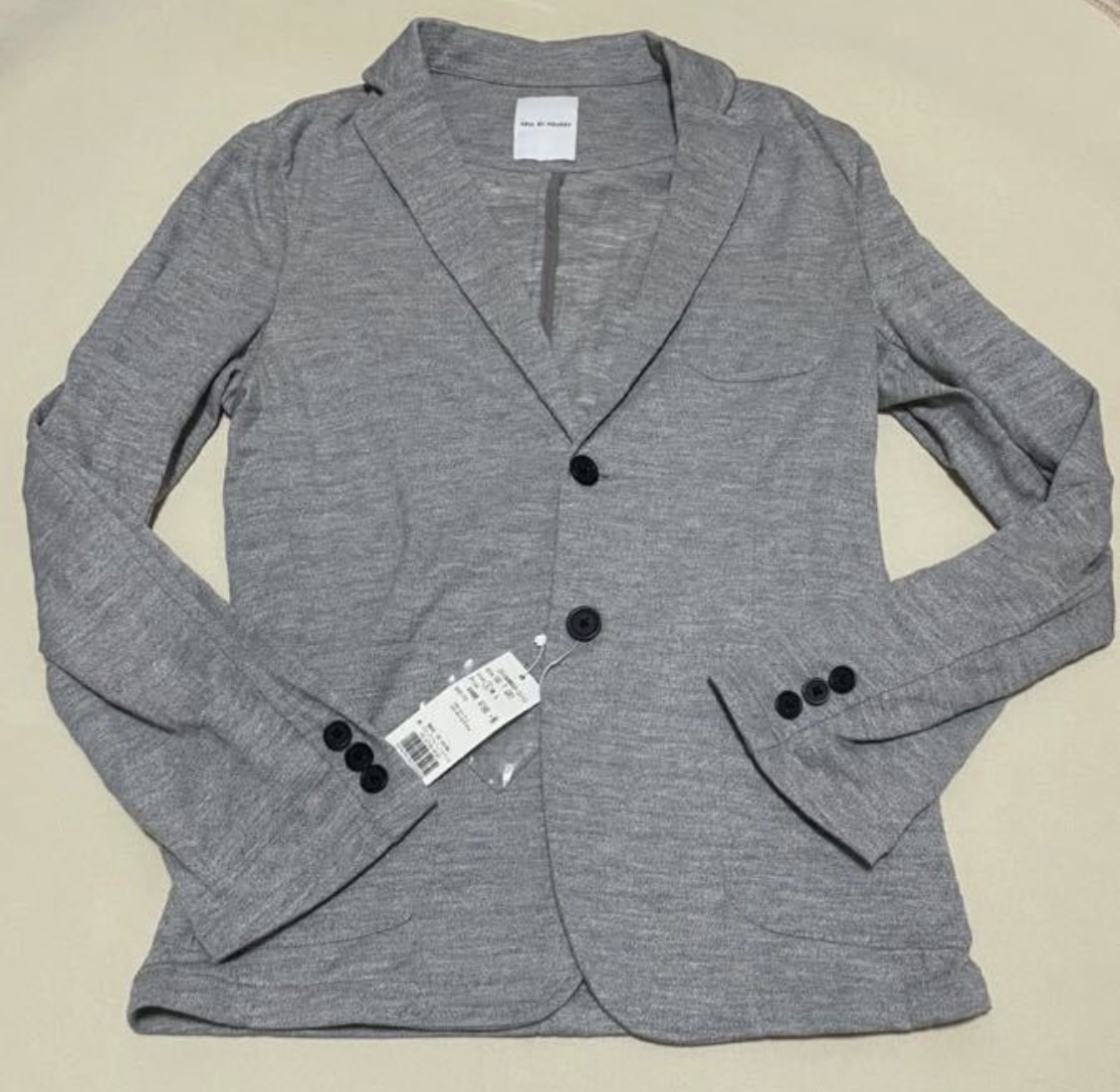 新品！AZUL BY MOUSSY アズール テーラードジャケット コットンジャケット グレー Sサイズ