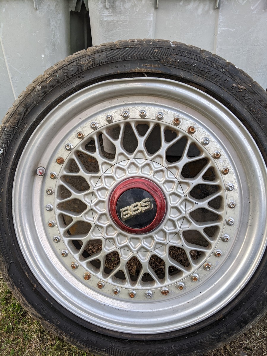 希少 鍛造 深リム BBS GERMANY RS035 RS037 16×7J 16×8J ET+