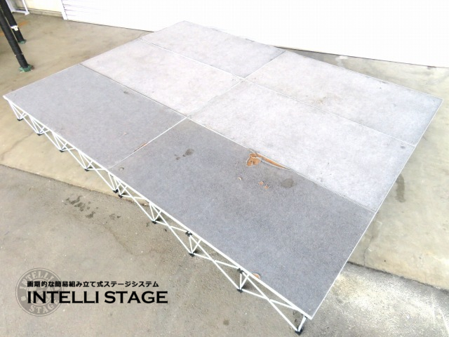 ★r5f636★ROAD READY★インテリステージ★折り畳み式★ポータブルステージ★6台セット★コンパクト★催事★イベント★舞台