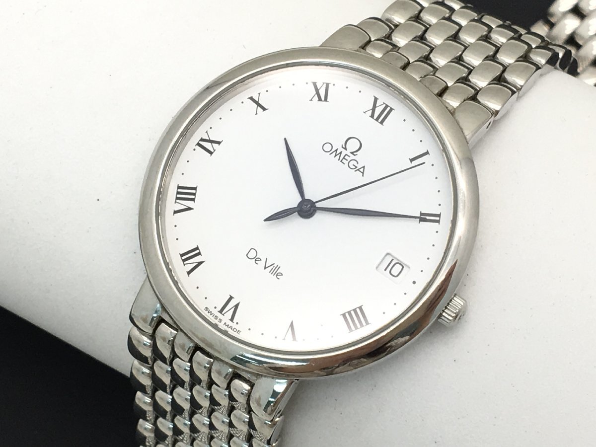 OMEGA De Ville メンズ 腕時計 QUARTZ デイト オメガ デビル クォーツ