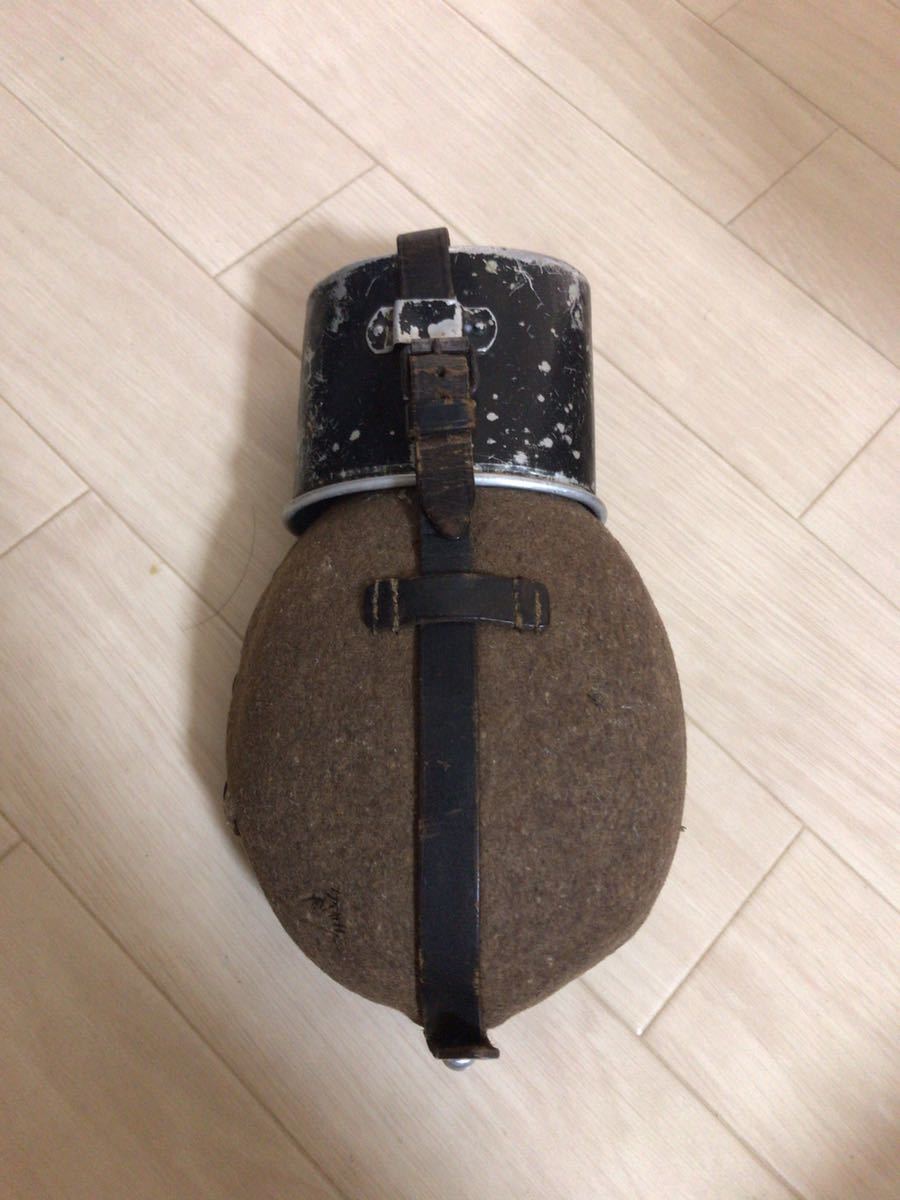 WWⅡ ドイツ軍実物 前期型水筒 ドイツ軍 M31水筒 WWⅡ ナチスドイツ期 1L
