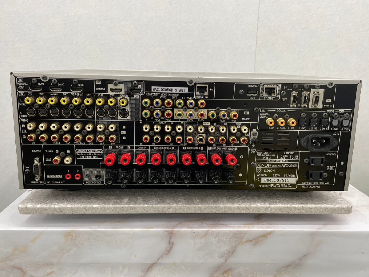 DENON 「avc-3808」の落札相場・落札価格 Yahoo!オークション AVC-3808