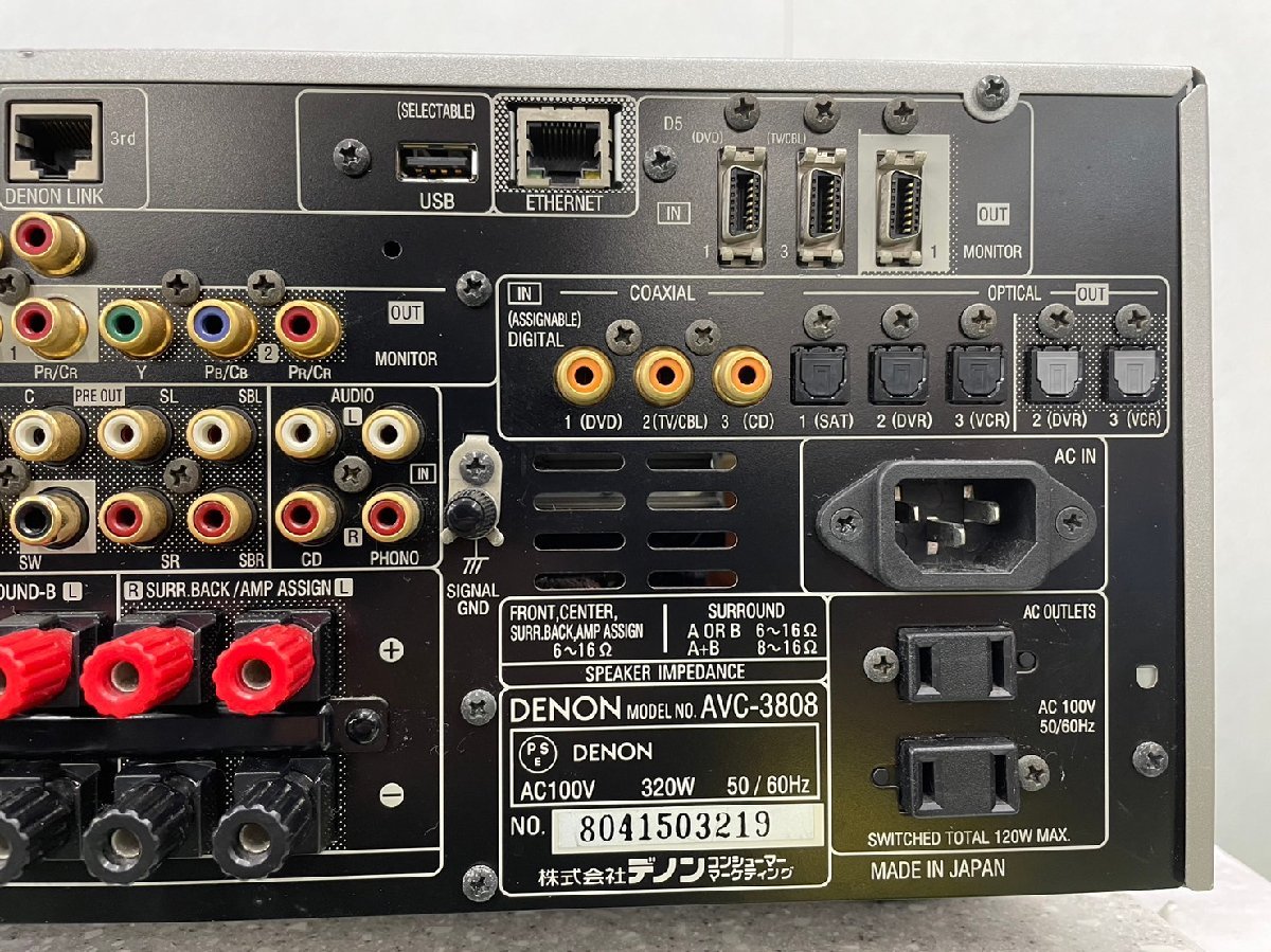 DENON 「avc-3808」の落札相場・落札価格 Yahoo!オークション AVC-3808