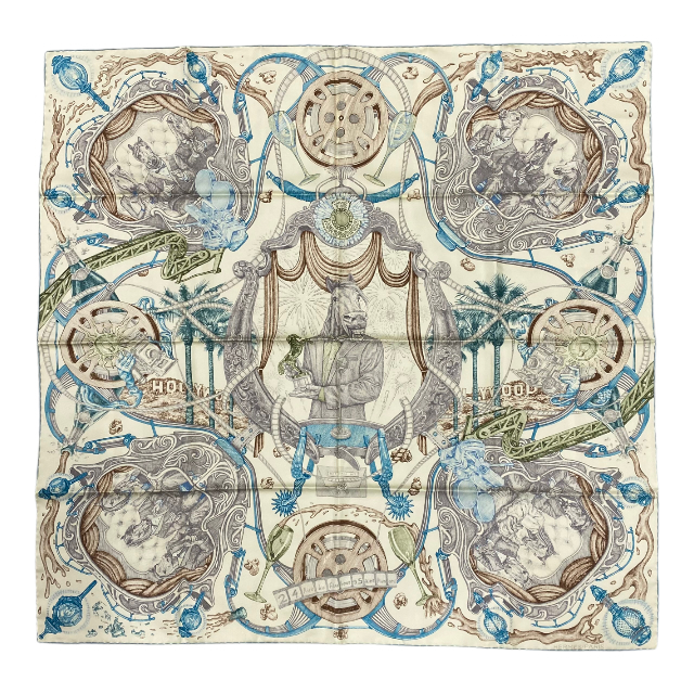 HERMES エルメス スカーフ 大判 カレ90 ホースアワード 馬柄[90cm×90cm