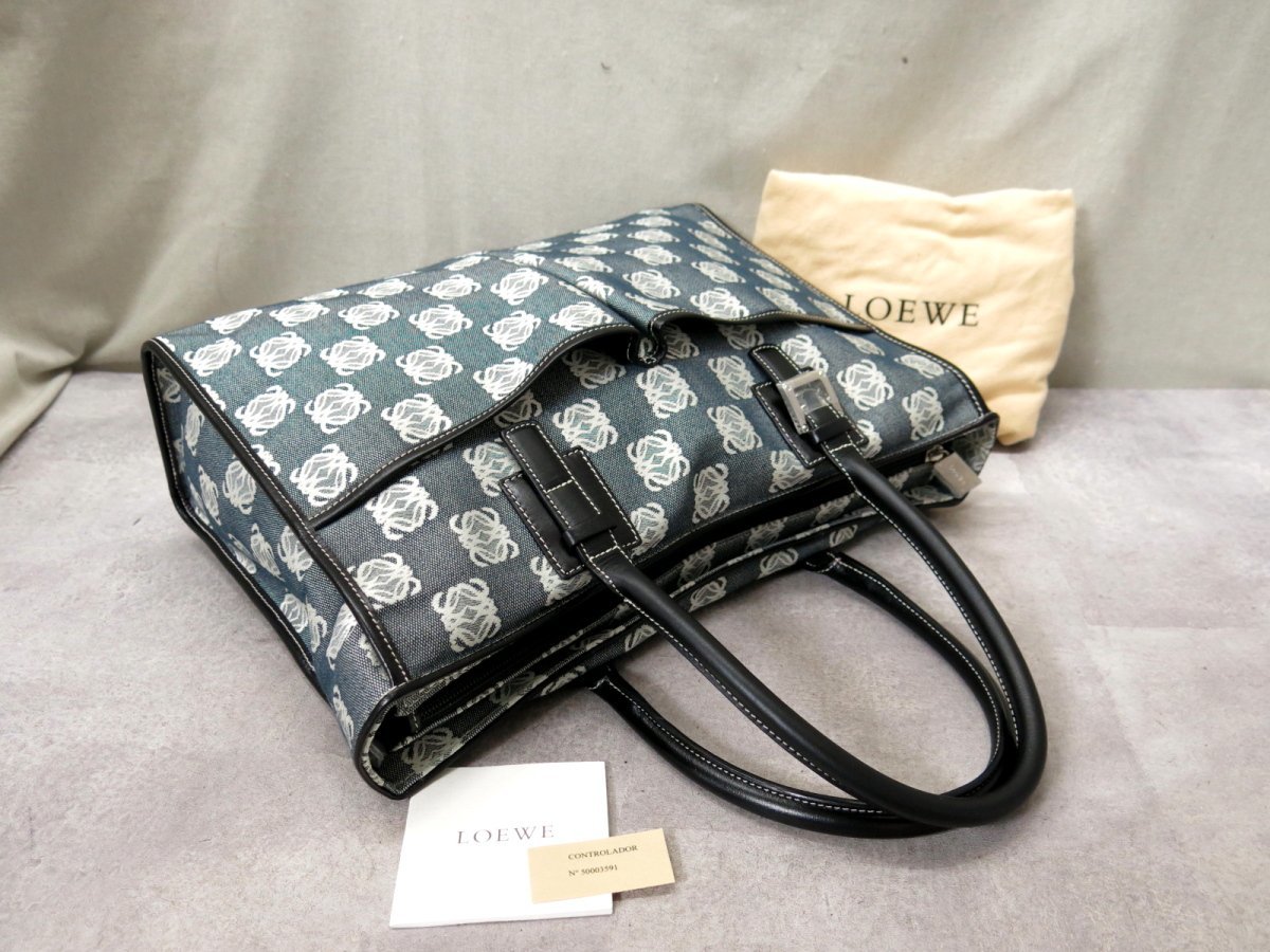 ○超美品○LOEWE ロエベ○メンズ○カーフ レザー 本革○ハンド トート 