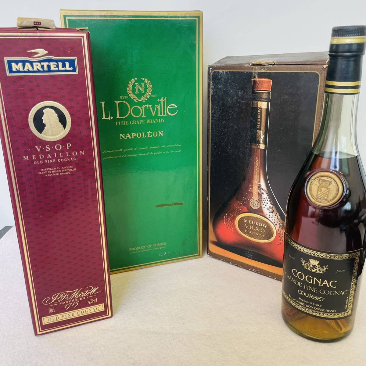 未開栓 古酒 まとめ売り 4本 コニャックブランデー ナポレオン コニャック 古酒 カミュ NAPOLEON 700ml 古酒の通販 未開栓
