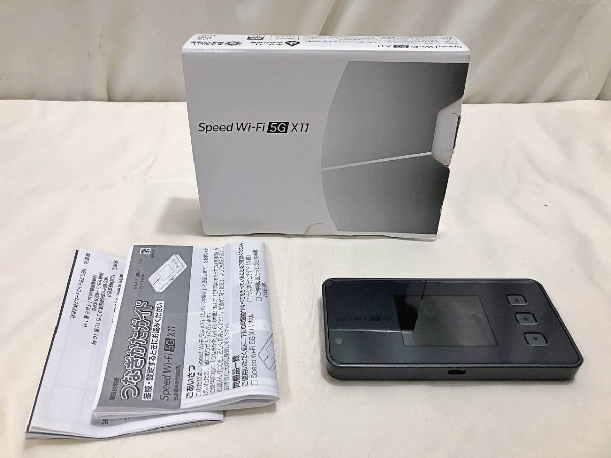 NEC Speed WiFi 5G X11 NAR01 KDDI 利用制限○ 通電確認のみ 本体のみ 管BARR