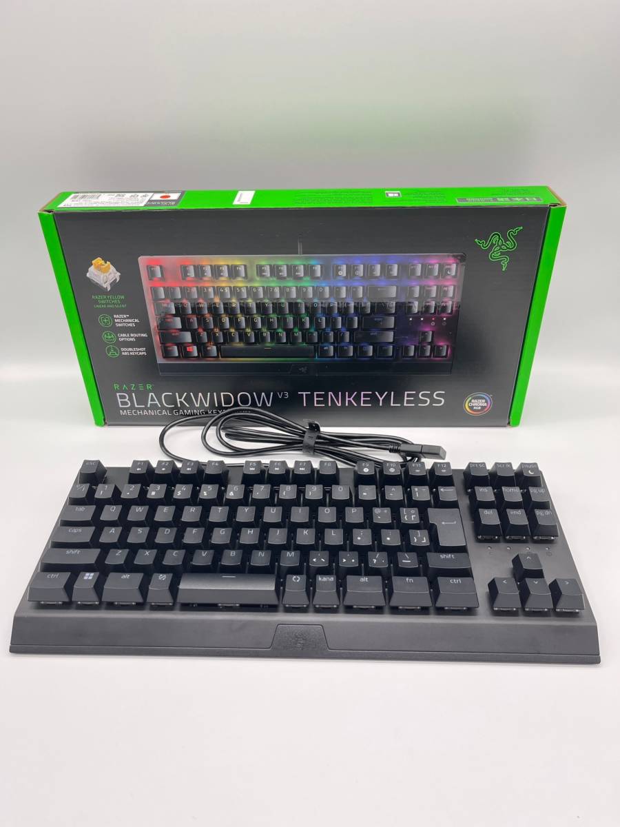 445】RAZER キーボード BLACKWIDOW V3 TENKEYLESS RZ03-03491900-R3J1