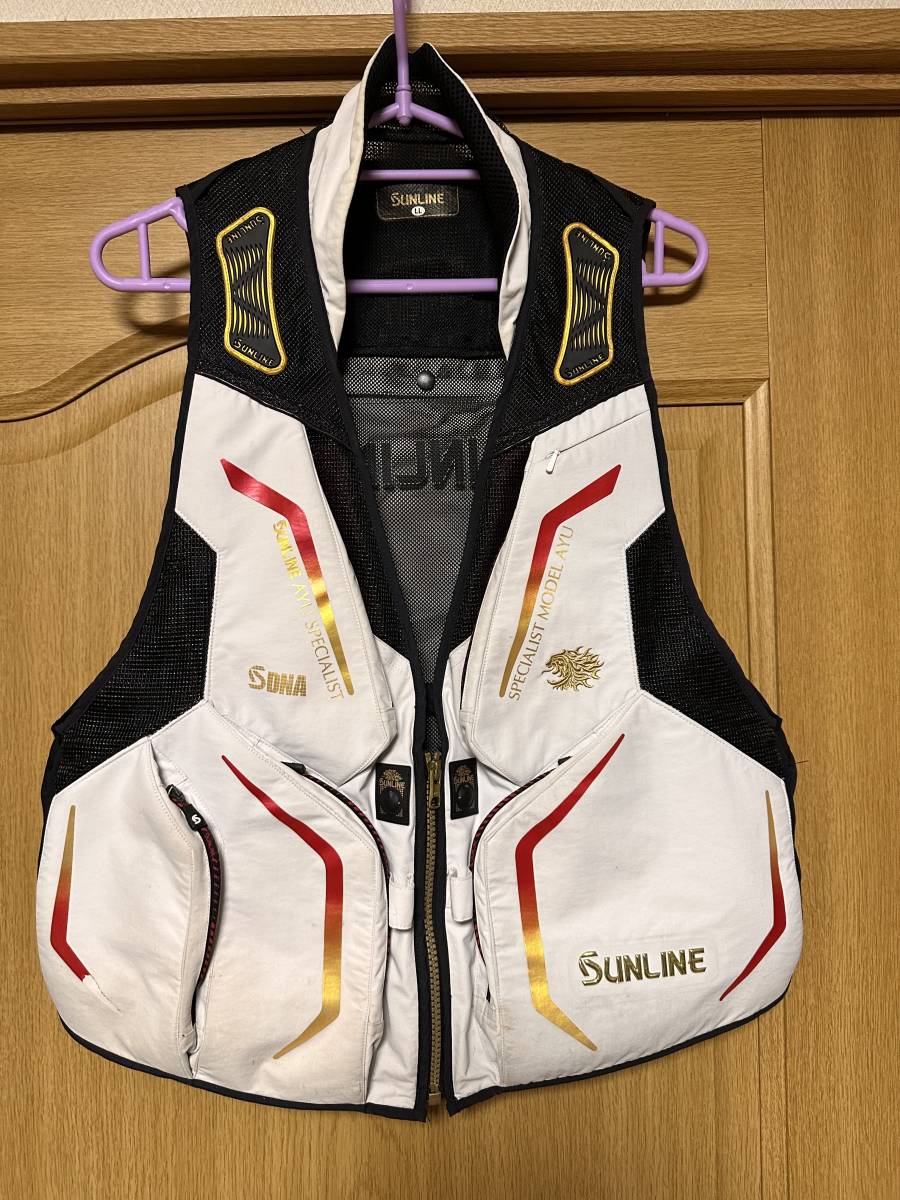 サンライン] ベスト S-DRY鮎ベスト SUA-09215 ブラック LLサイズ サン