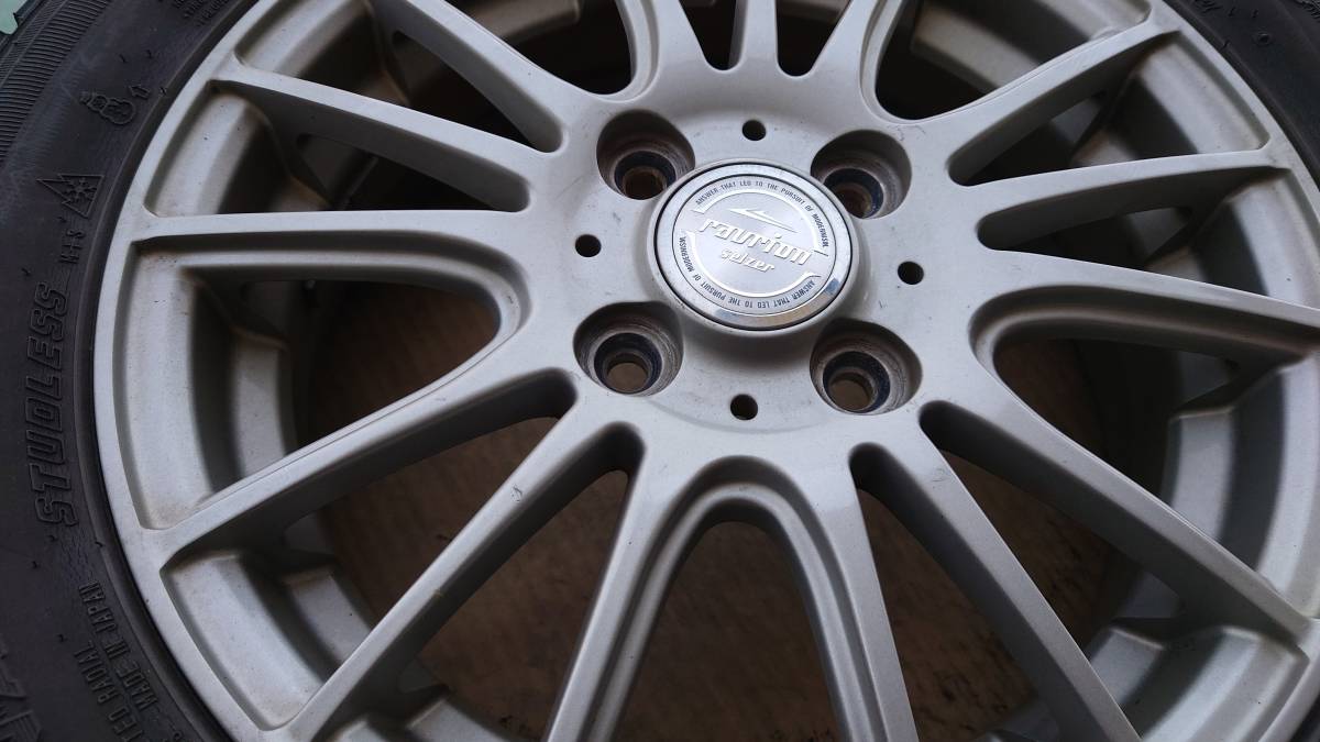 14インチ +45 ホイール KYO-EI 0 StaG 14インチ　4本　14×4.5J+45　4H　100　グッドイヤー　アイスナビZEA　Ⅱ 　155/65R14　スタッドレスタイヤ付き　軽自動車