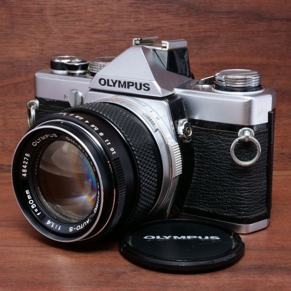 ☆外観良好・ジャンク☆OLYMPUS OM-1 + OM-SYSTEM G.ZUIKO AUTO-S 50mm