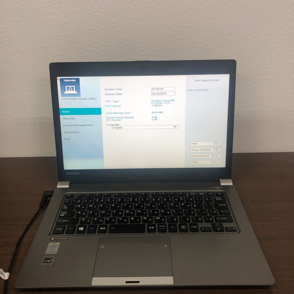 TOSHIBA dynabook R63/P 13.3インチ ジャンク扱い 管理:045/ジャンク扱い 東芝dynabook R63 13.3型FHD(1920x1080)第5世代