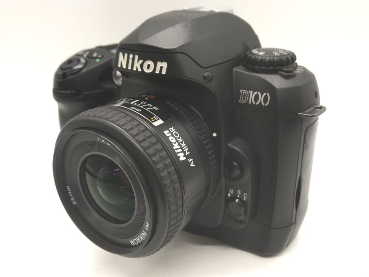 a◇ Nikon ニコン D100 2285437 AF NIKKOR 35mm 1:2D デジタルカメラ 一眼レフカメラ 中古品