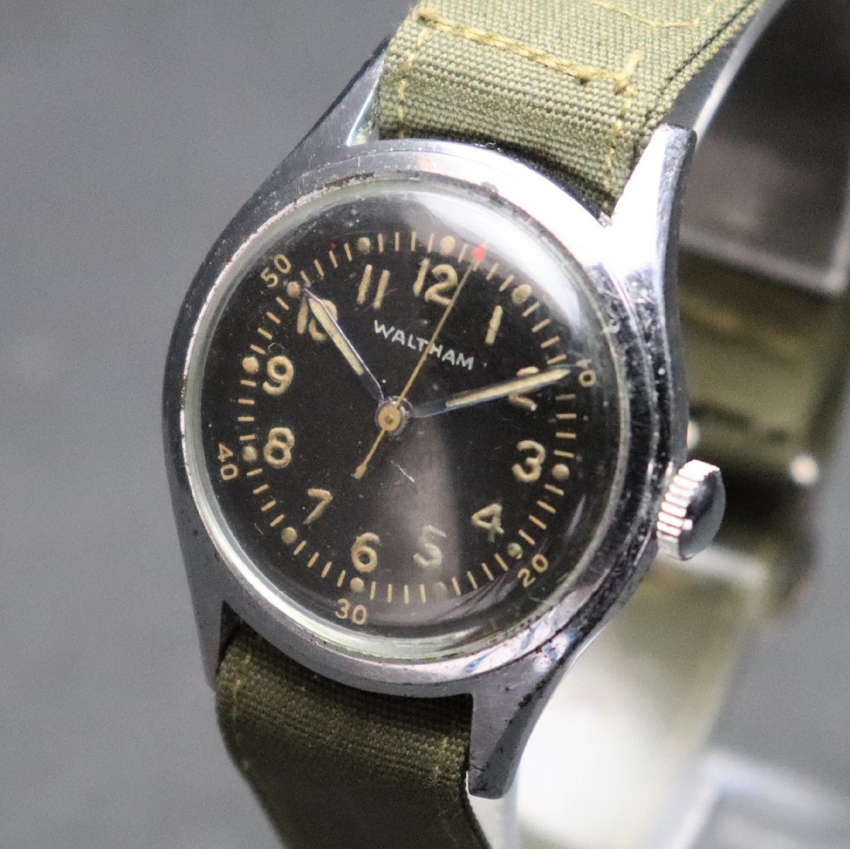 希少 WALTHAM U.S.A ウォルサム 米軍用 cal.6/0