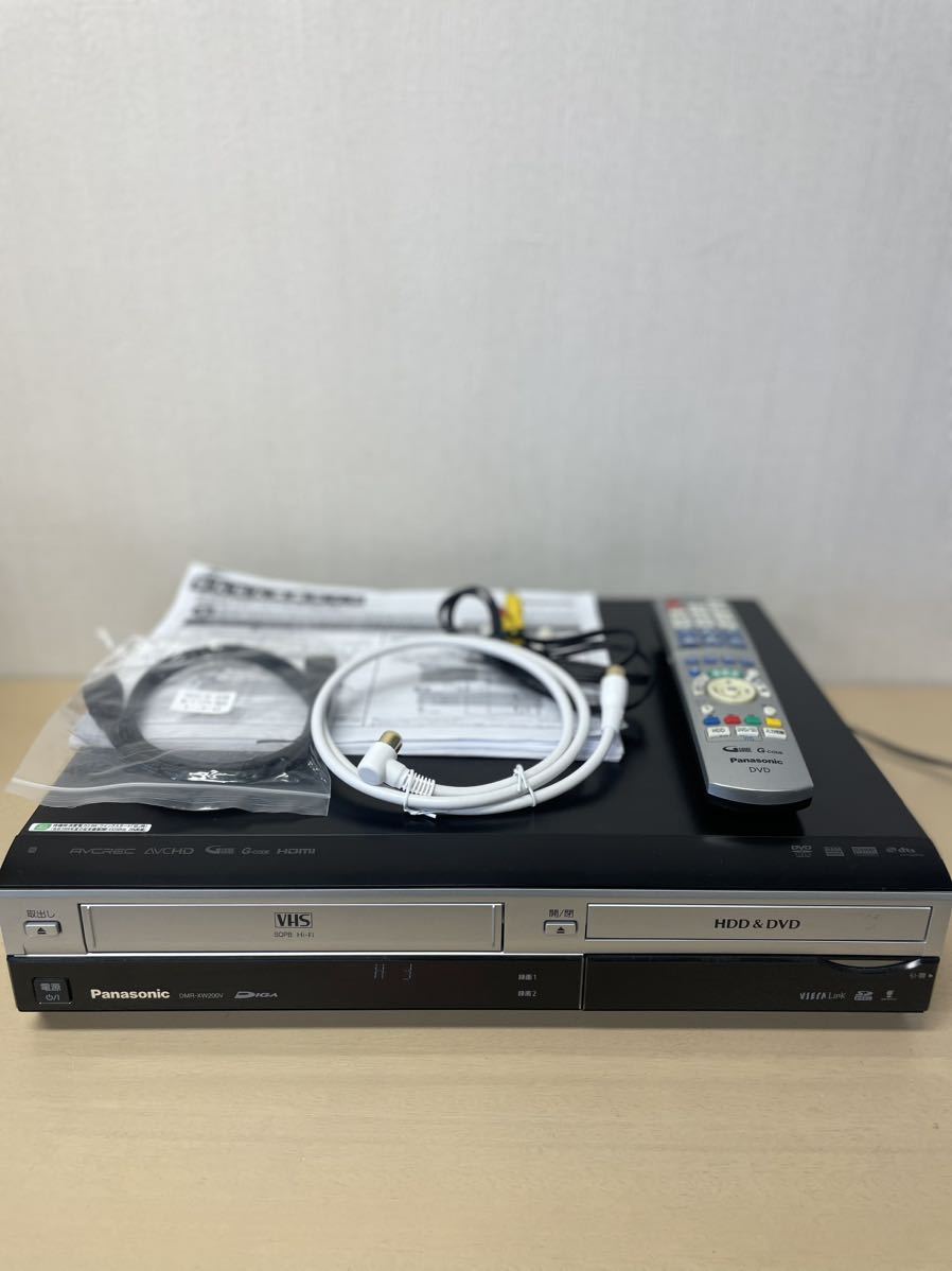 Panasonic パナソニック DMR-XW200V HDD/VHS/DVD一体型 レコーダー