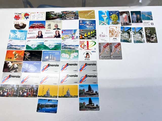 未使用テレカ　★　50度数×53枚、105度数×1枚　額面合計27，500円 ★ 絵柄 広告/風景/ディズニー等