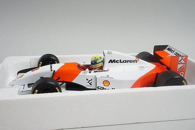 PMA ミニチャンプス 1&frasl;18 McLAREN Ford マクラーレンフォード MP4&frasl;8 A.セナ 1993 #8 セナコレクション セナコレ  540931808 ミニチャンプス PMA マクラーレン 1⁄18スケール ミカ・ハッキネン アイルトン