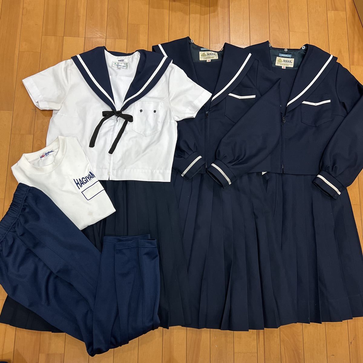 217 コスプレ衣装 冬服 夏服 制服 上下セット 体操服 ジャージ下 萩山  