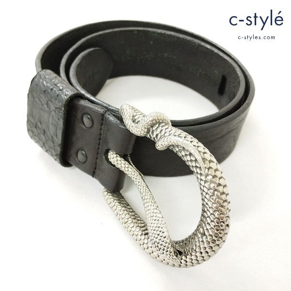 新作登場，得価 F119a IF SIX WAS NINE イフシックスワズナイン COBRA BELT-2 レザーベルト ブラック コブラバックル | ファッション小物 R(黒)｜売買されたオークション情報、yahooの商品情報をアーカイブ公開 - オー 皮革、レザー
