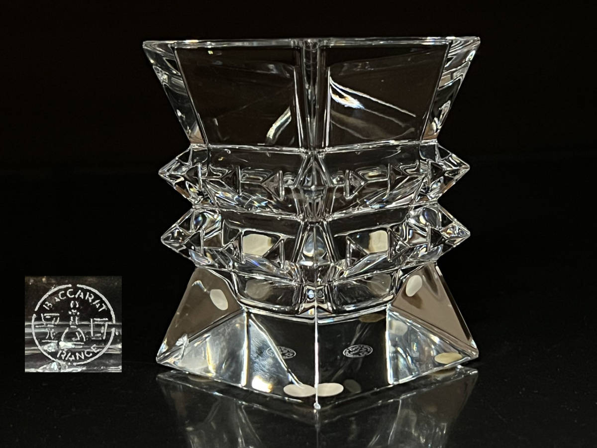 瑞】Baccarat バカラ 花器 花入 インテリア クリスタルガラス 高 瑞】Baccarat バカラ 花器 花入 インテリア クリスタルガラス 高