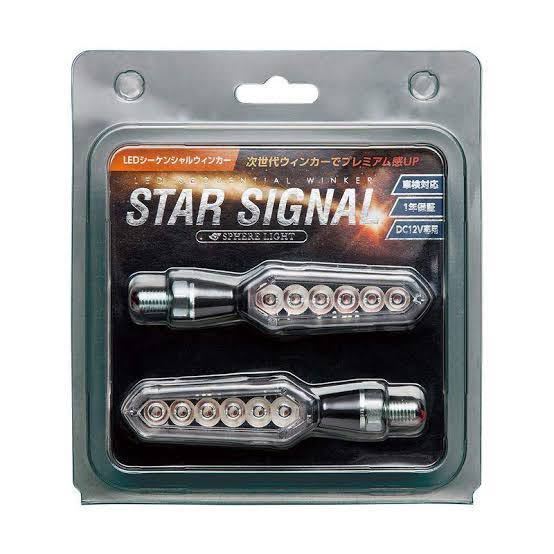 スフィアライト バイク用 LEDシーケンシャルウインカーセット STARSIGNAL クリアレンズ SSS01C スターシグナル 新品 未開封 未使用