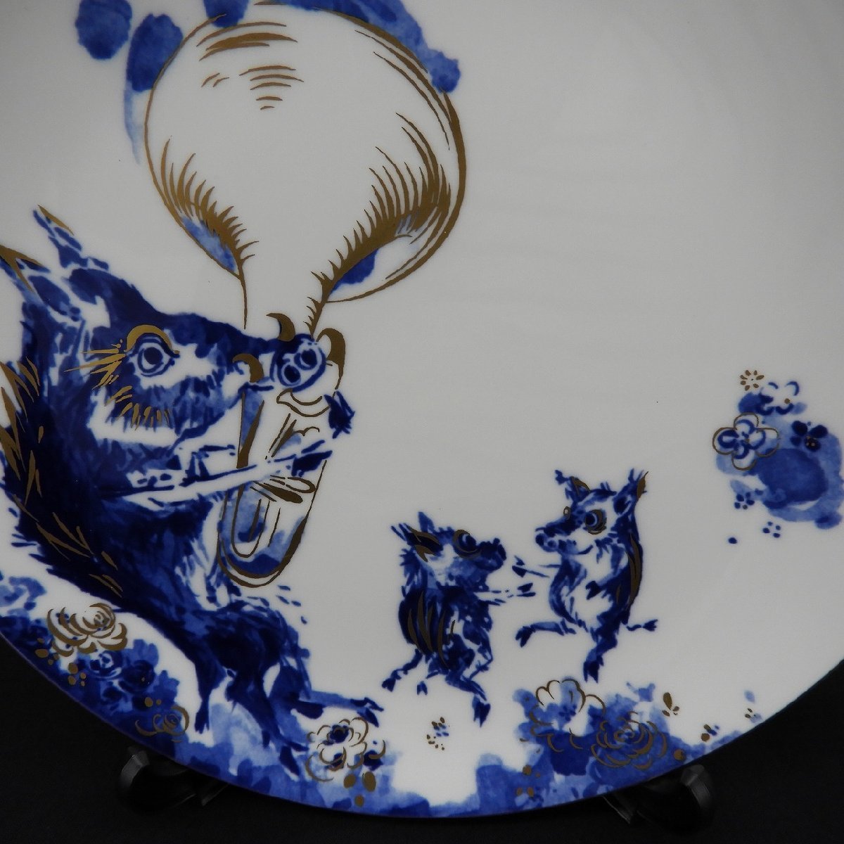 1円 マイセン 干支プレート 2007 チューバを吹く陽気なイノシシ 他