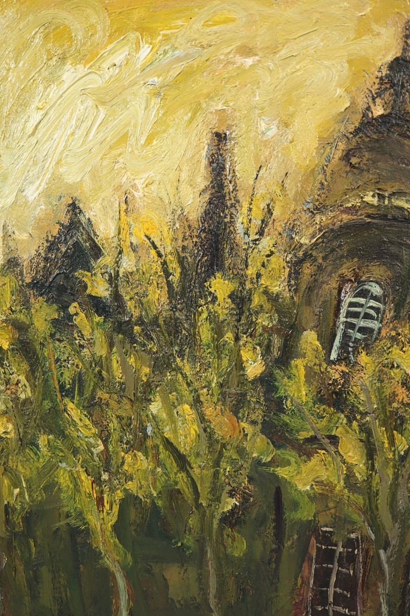 坂野昭文作 絵画あざみ