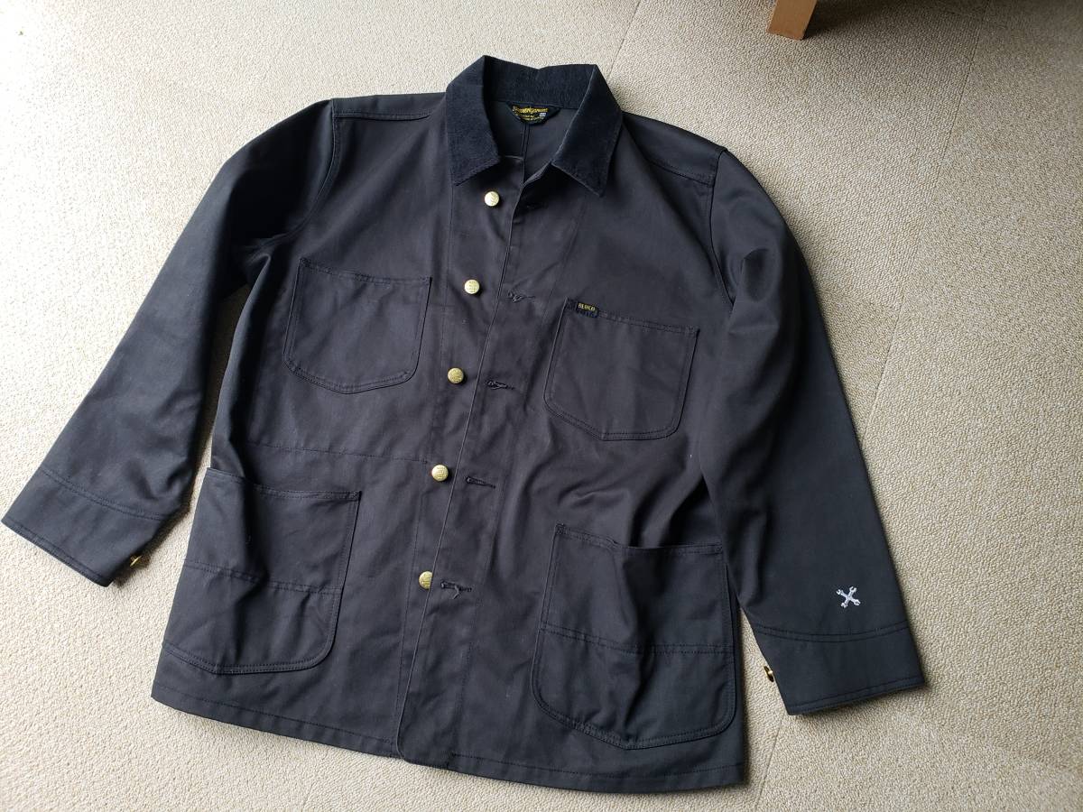 送料込み BLUCO ブルコ ジャケット カバーオール 黒 Mサイズ COVERALL