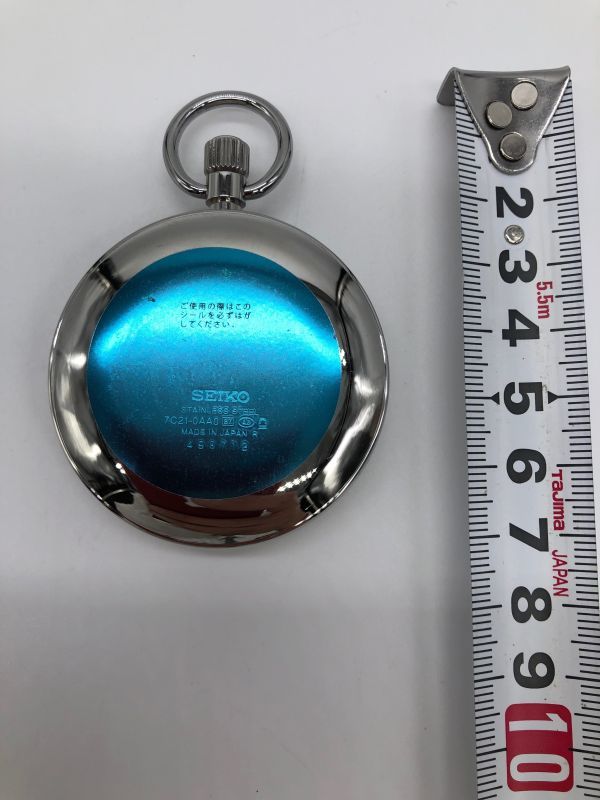 美品 動作品 セイコー/SEIKO 鉄道時計 懐中時計 7C21-0AA0 （管