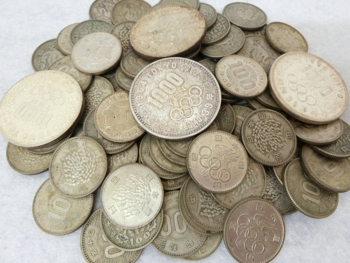  稲穂 鳳凰 東京五輪 100円銀貨 83枚 1000円銀貨 4枚 まとめて(100円)｜売買されたオークション情報、yahooの商品情報をアーカイブ公開 - オークファン 現行