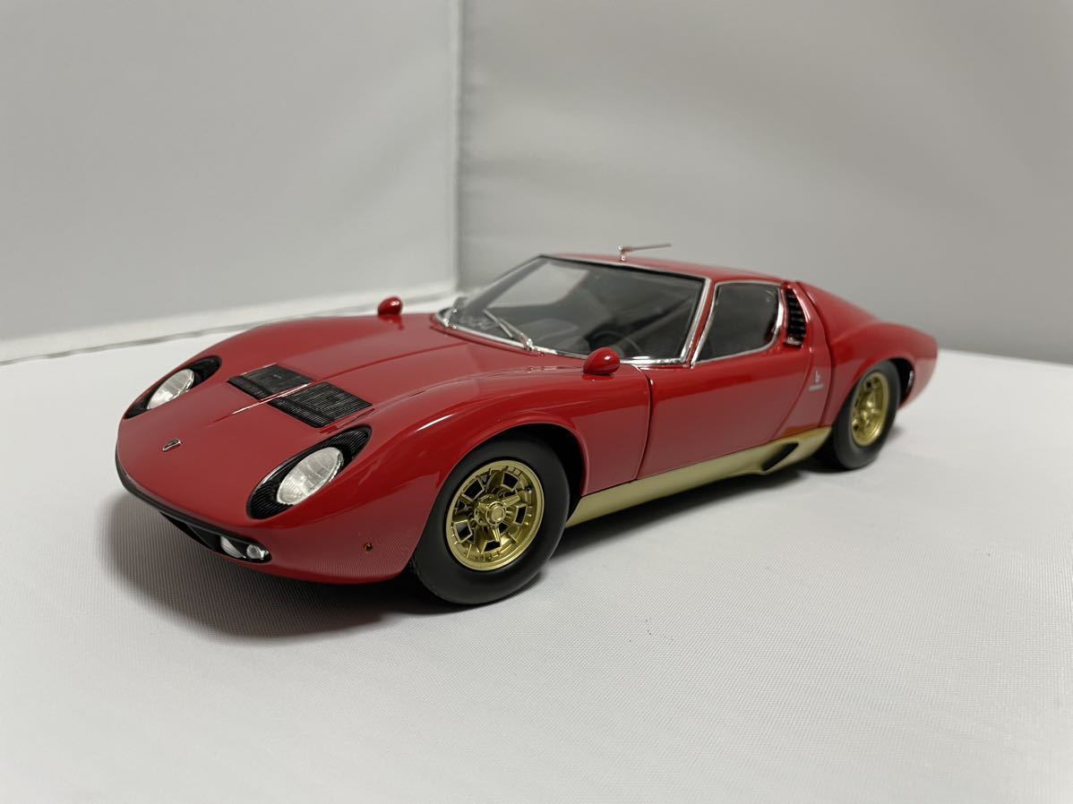 1/18 京商　ランボルギーニミウラ　S レッド/ゴールド