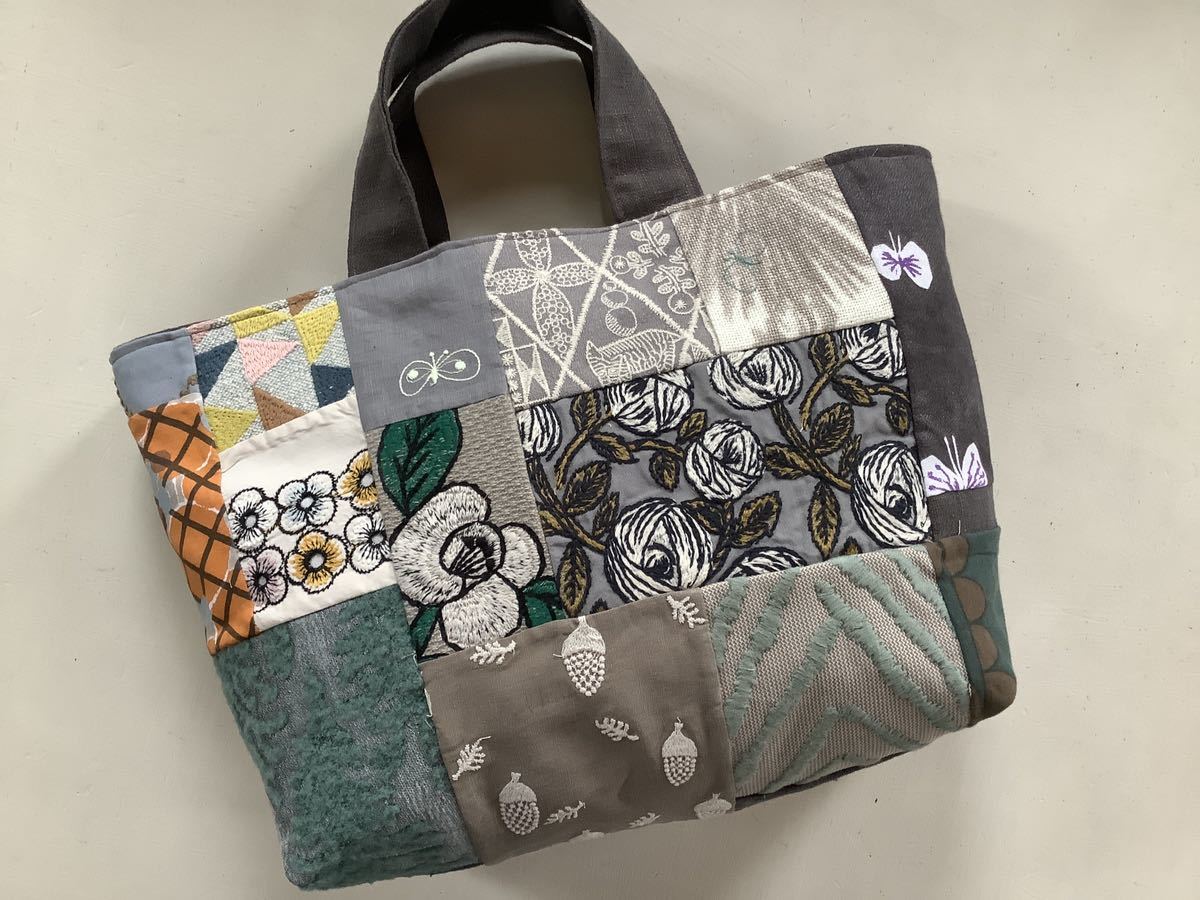 バッグ ハンドメイド ミナペルホネングラニーバッグ(M)