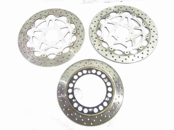 xjr1200 前後ディスクローター　純正品 XJR1200 4KG お買得!! 純正 ディスクローター 前後SET 曲りなし 【検