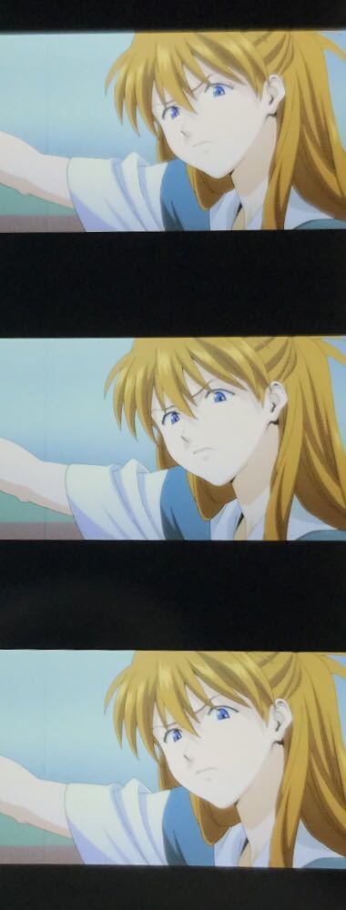 1円〜 エヴァンゲリオン 35mm映画フィルム 連続5コマ 綾波レイ アスカ 
