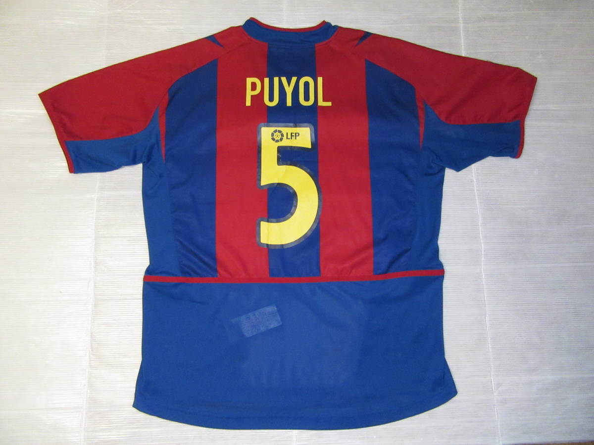 NIKE FCバルセロナ プジョル ユニフォーム 5番 ナイキ（海外製）☆02-03 バルセロナ(H) ＃5 プジョル/PUYOL