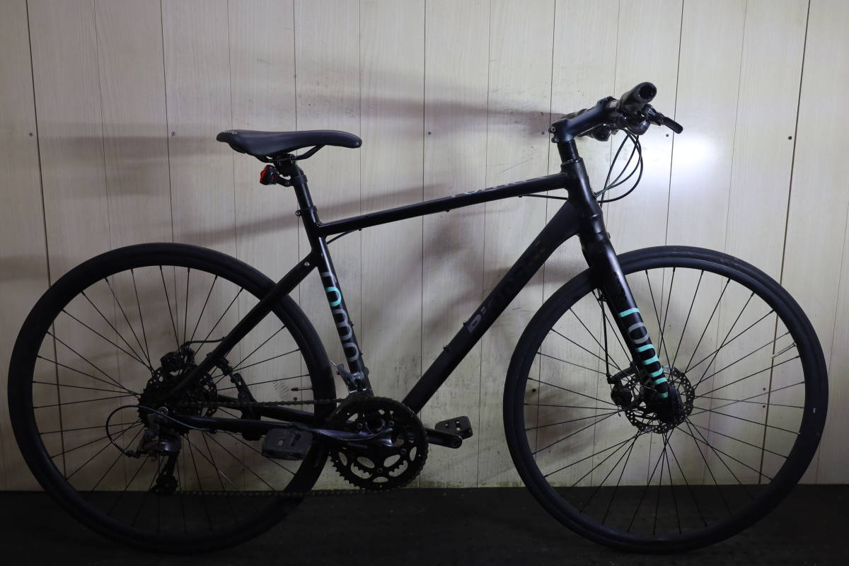 クロスバイク Bianchi ROMA ビアンキ　アルミ 700c 人気良品！ianchiビアンキ ROMAIII 700C 2X8S 500mm ディスクブレーキ