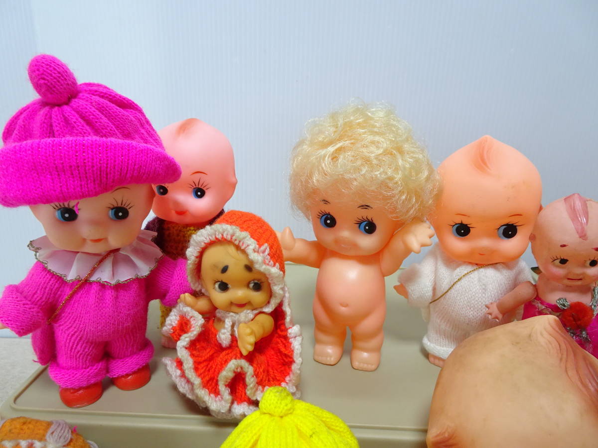 ☆★ts キューピー人形 まとめて35点位 昭和レトロ 懐かしい 想い出 キューピーちゃん 人形 ソフビ フィギュア　 kewpie - 昭和レトロ ソフビ キューピー人形 キューピーちゃん 3体