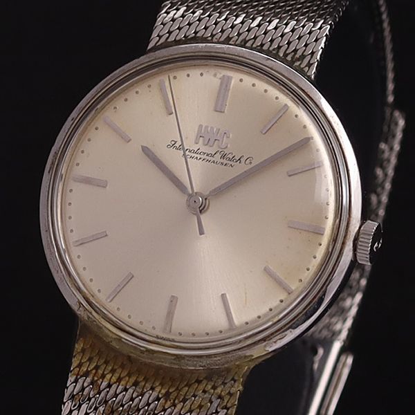 1円 稼働 IWC 手巻き オールドインター ラウンド シルバー文字盤 1円 稼働 IWC 手巻き オールドインター ラウンド シルバー文字盤