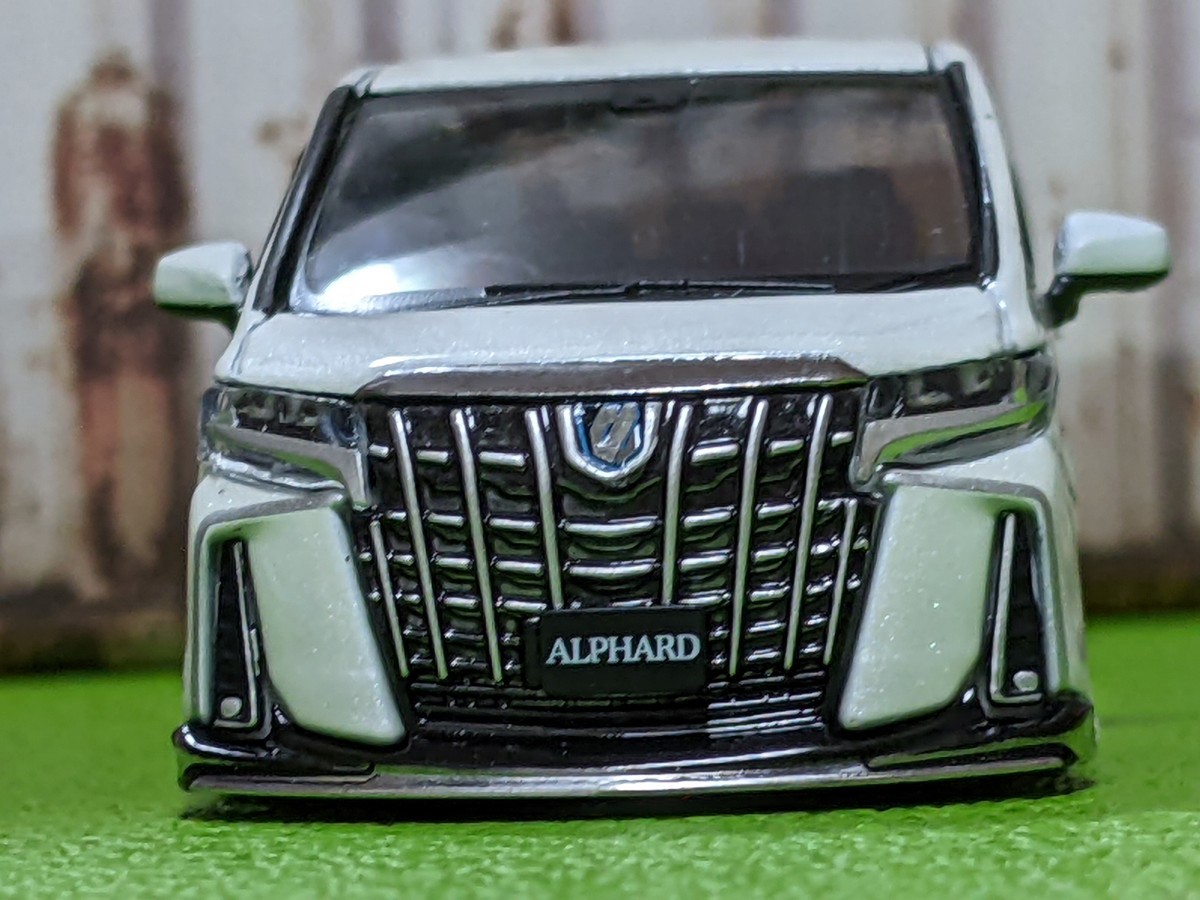 ☆ 1/64トミカサイズミニカー トヨタ アルファード改深リム